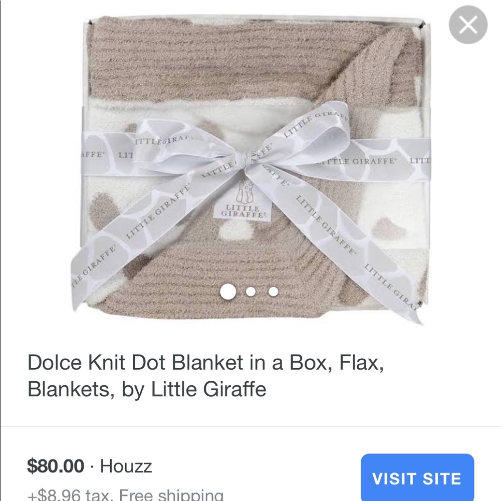 Little giraffe knit blanket